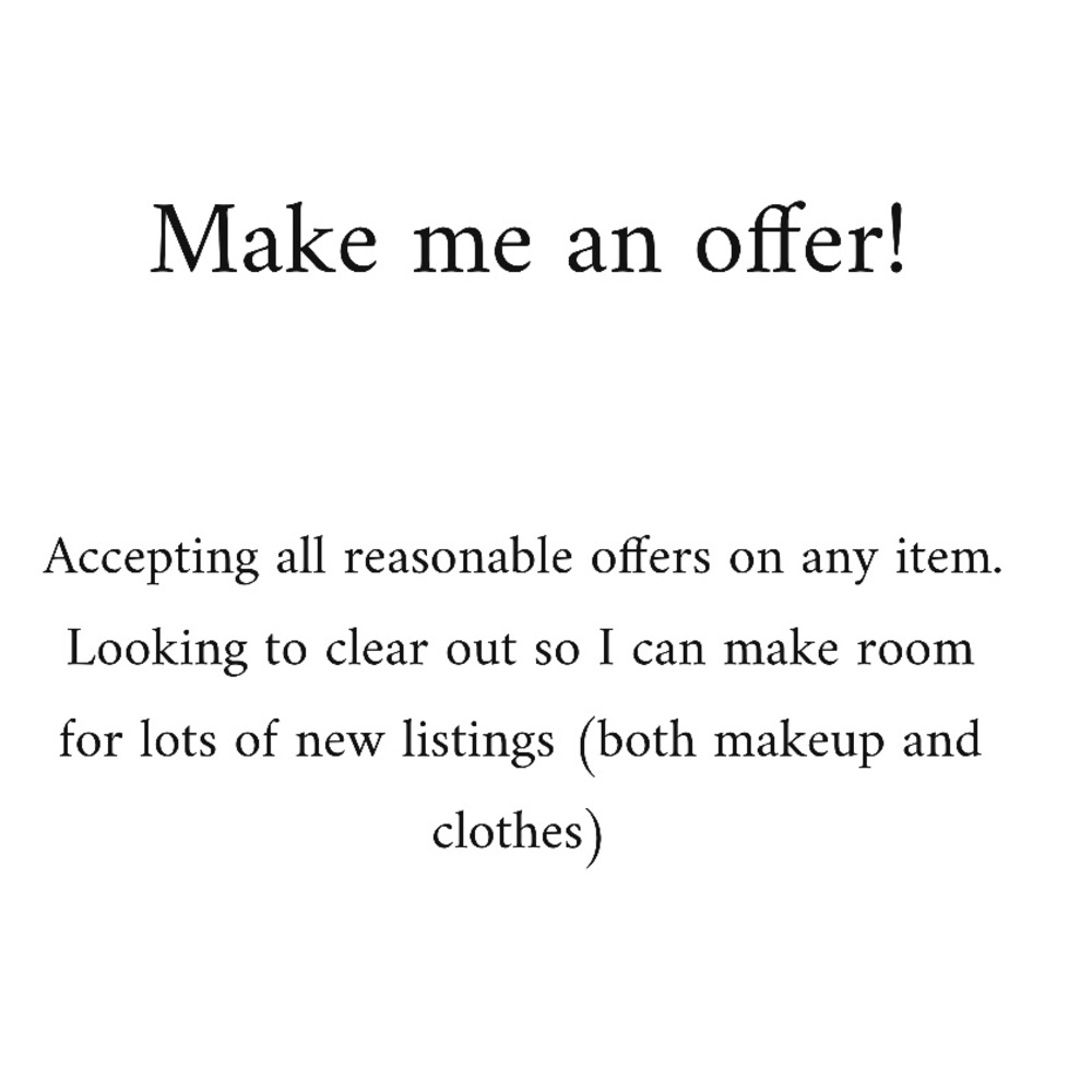 CLOSET CLEAN OUT SALE!